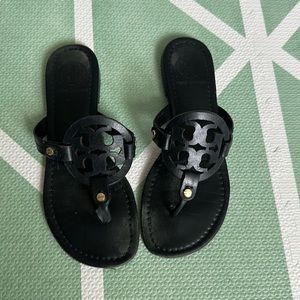 Tory Burch Miller Sandals Matte Black